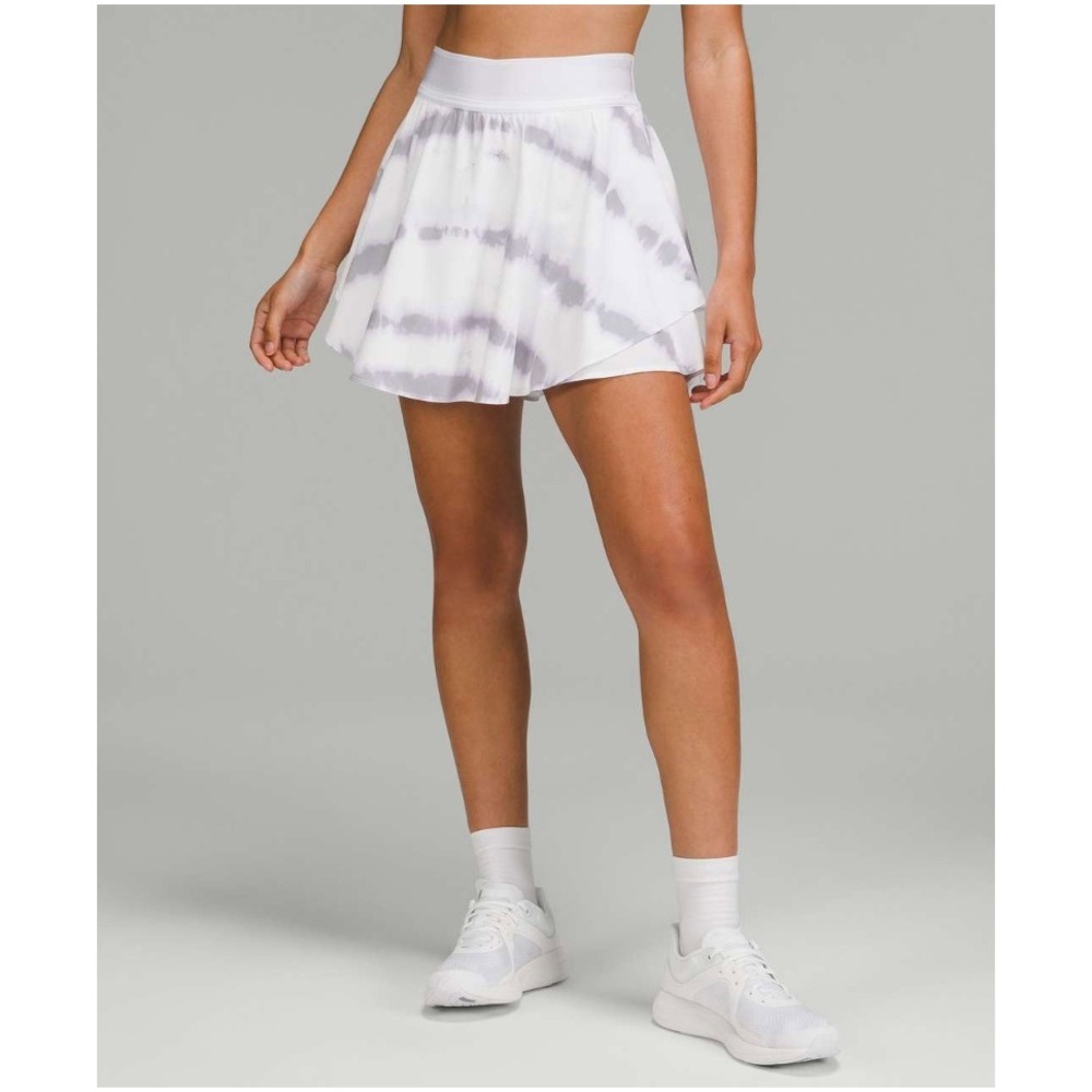 Lululemon Court Rival High-Rise Skirt Size 4 Transverse Lilac Multi Tiedye Skort